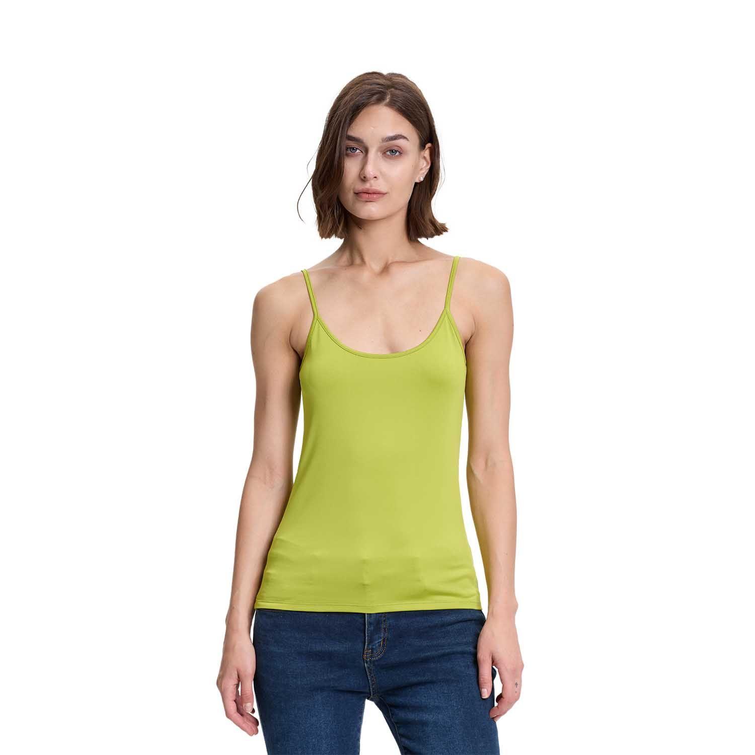 Polera Mujer Peto Pabilo Liso Verde Pistacho Fashions Park-0