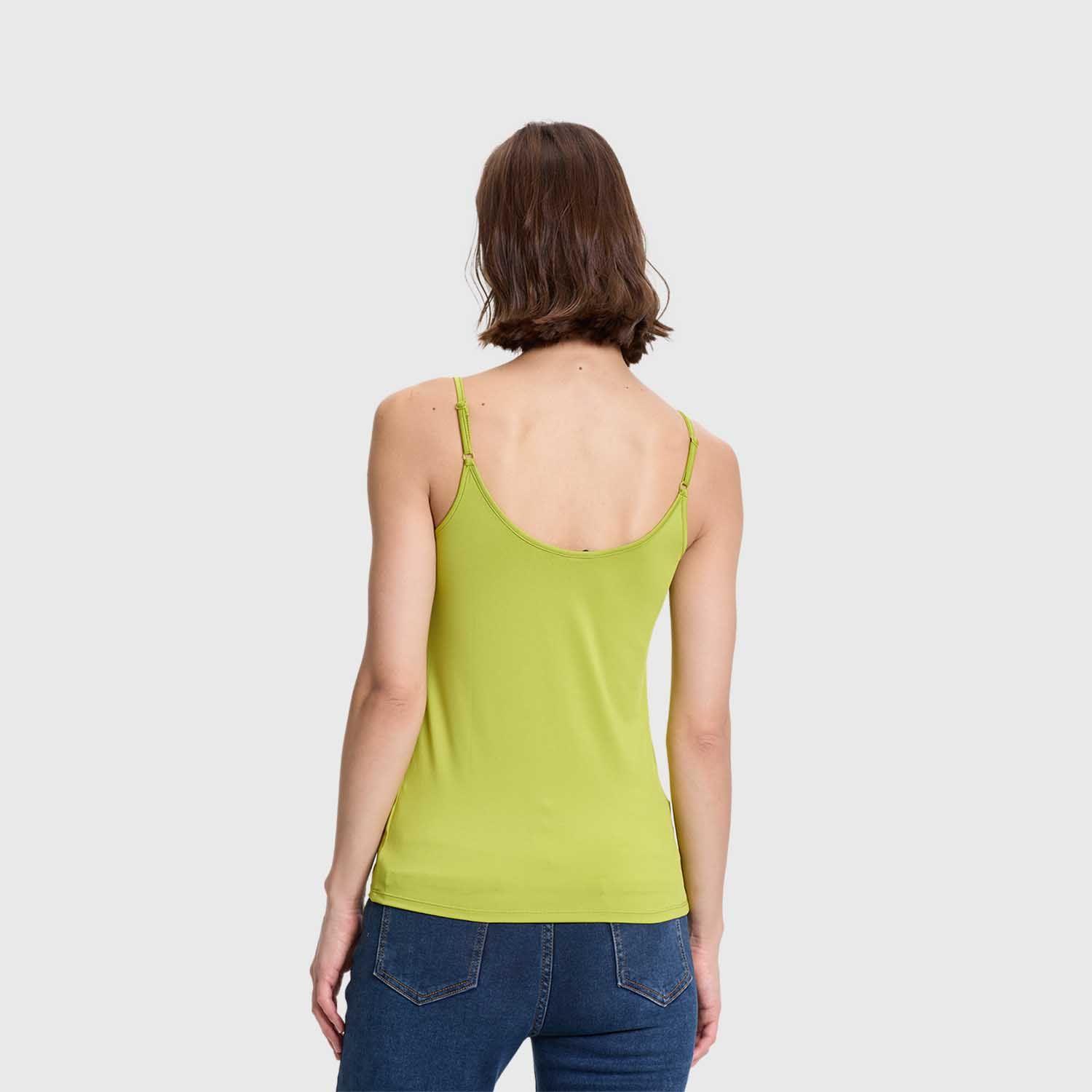 Polera Mujer Peto Pabilo Liso Verde Pistacho Fashions Park-2
