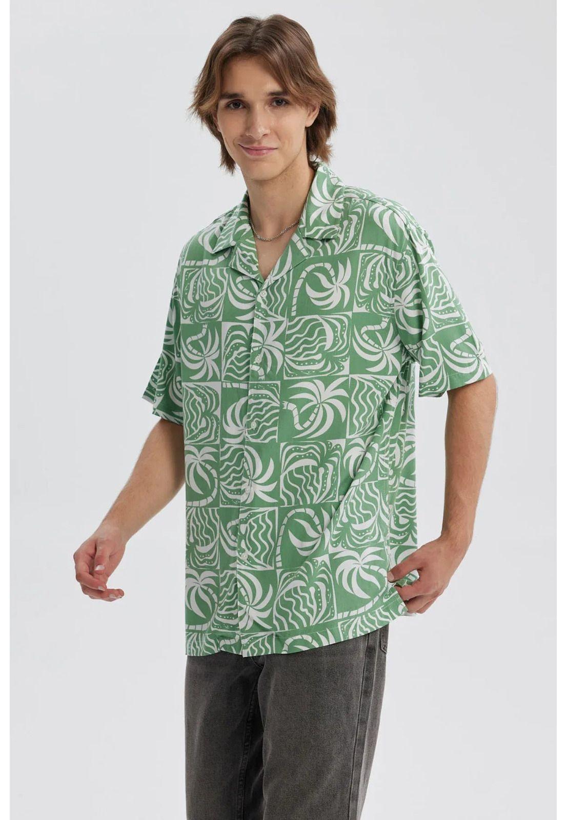 Camisa Hombre Full Rapport Verde-1
