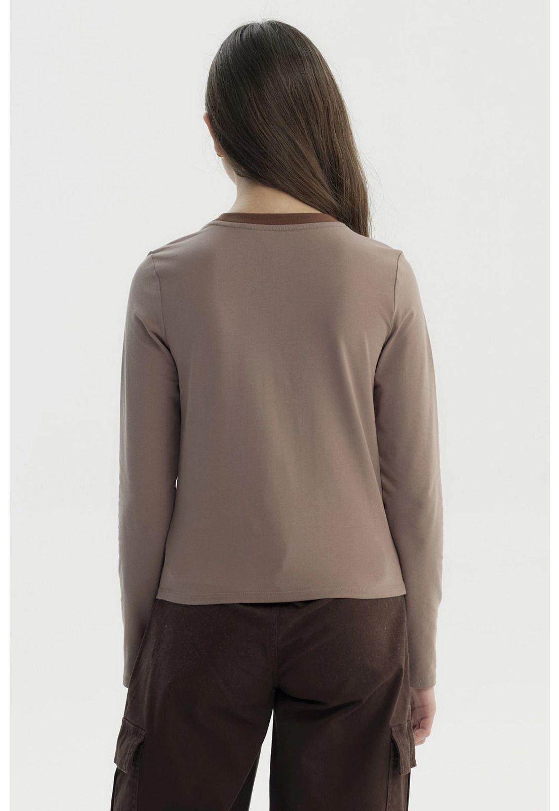 Polera Niña Slim Café - lll-2