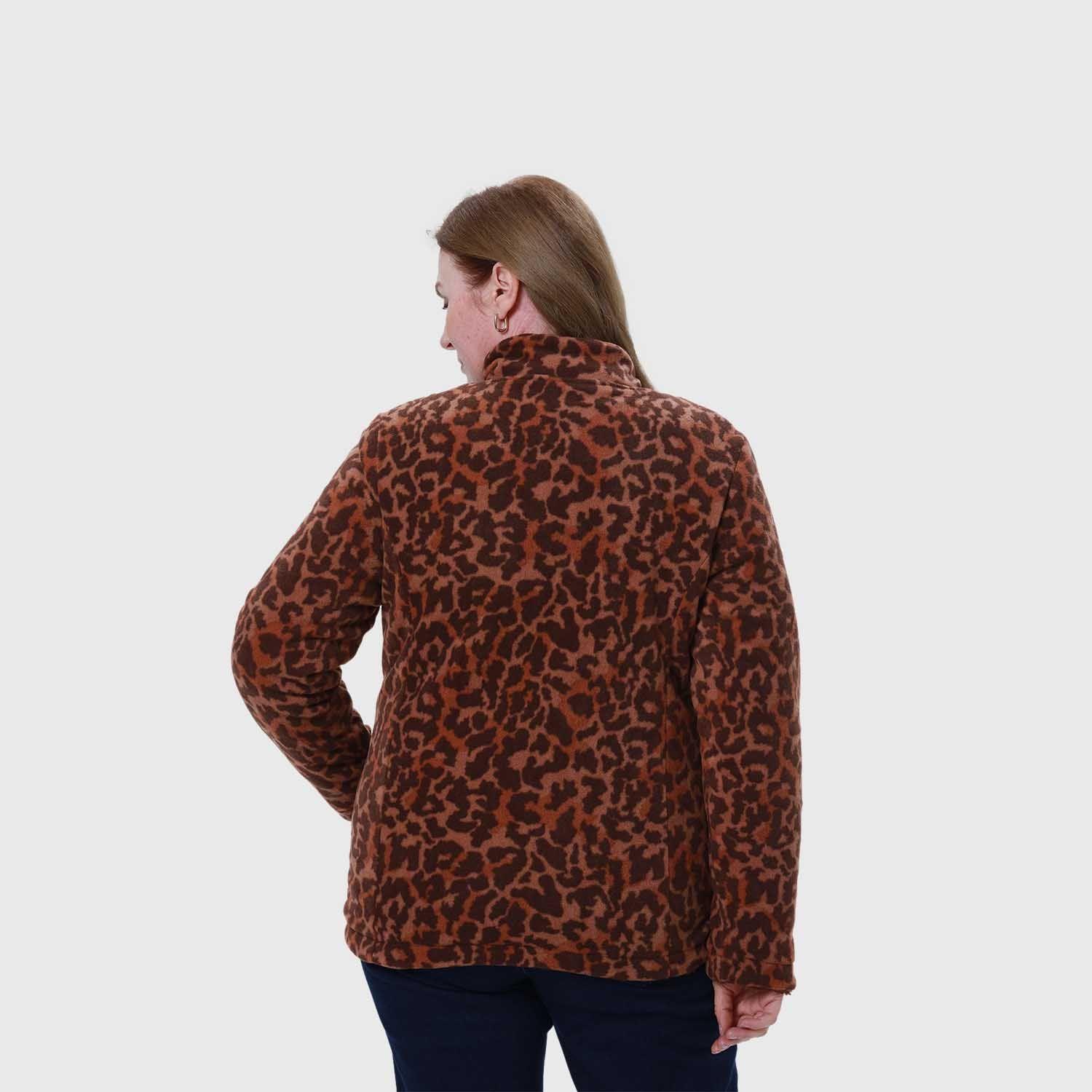Chaqueta Mujer Reversible Cafe Oscuro-2