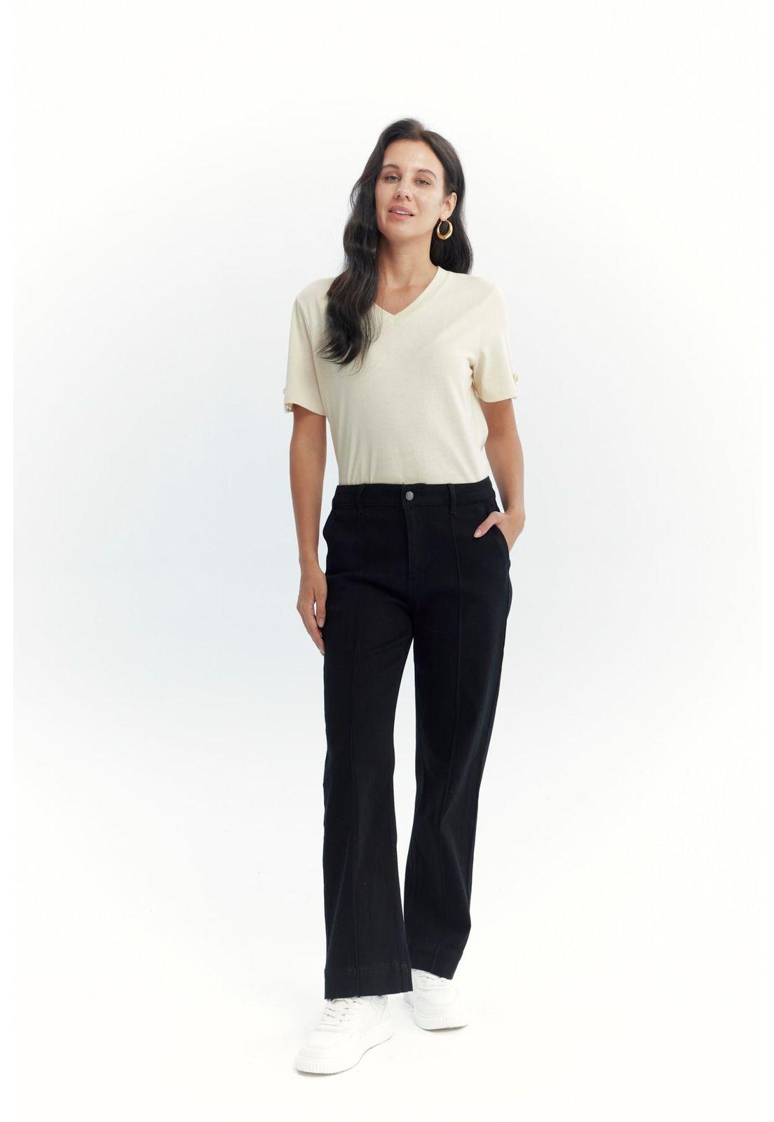 Jeans Mujer Calce Recto Negro - Xlll-3