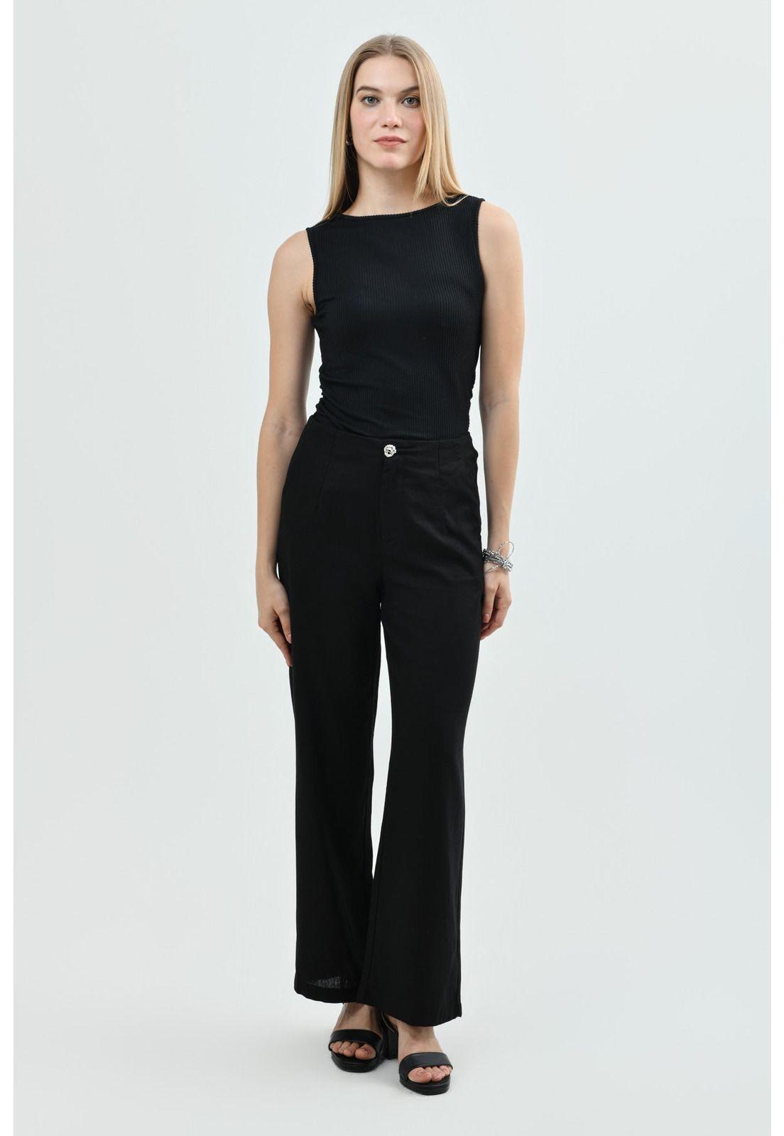 Polera Ajustada Mujer Negro - lll-3