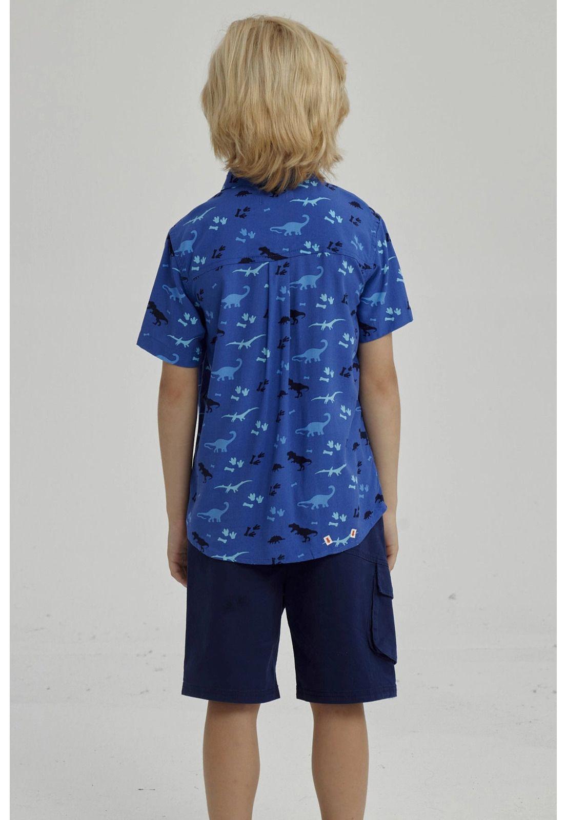 Camisa Niño Full Print Azul-2