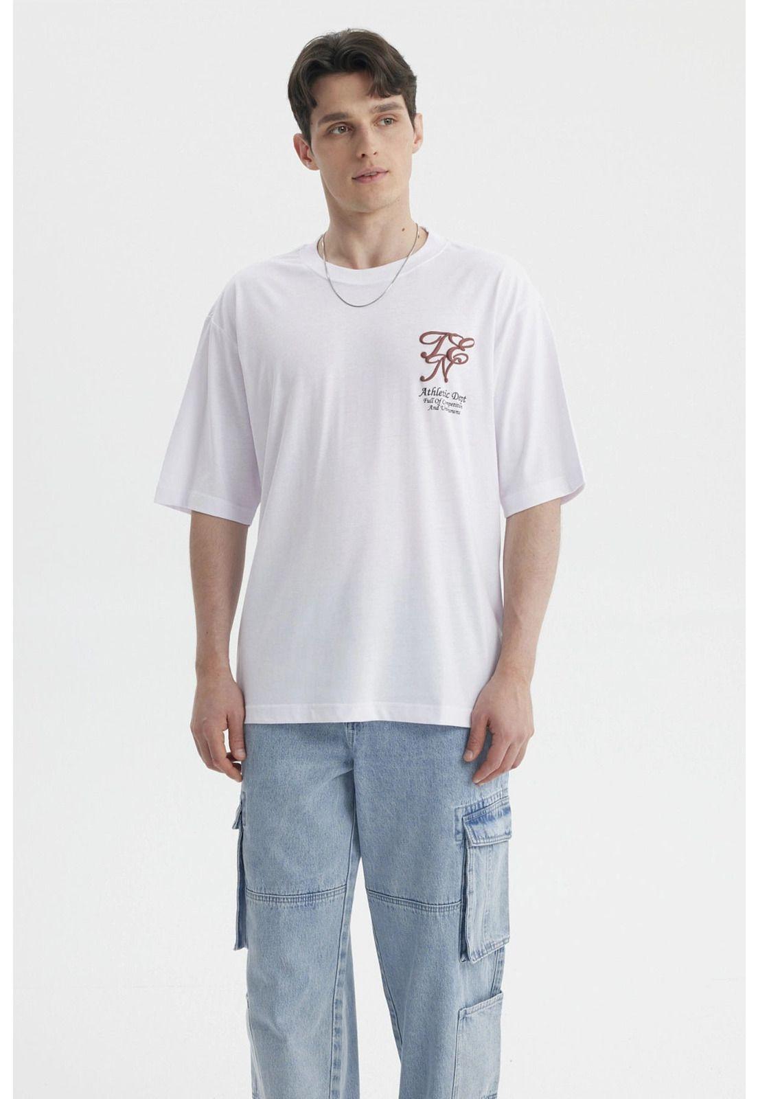 Polera Hombre Print Blanco- ll-0