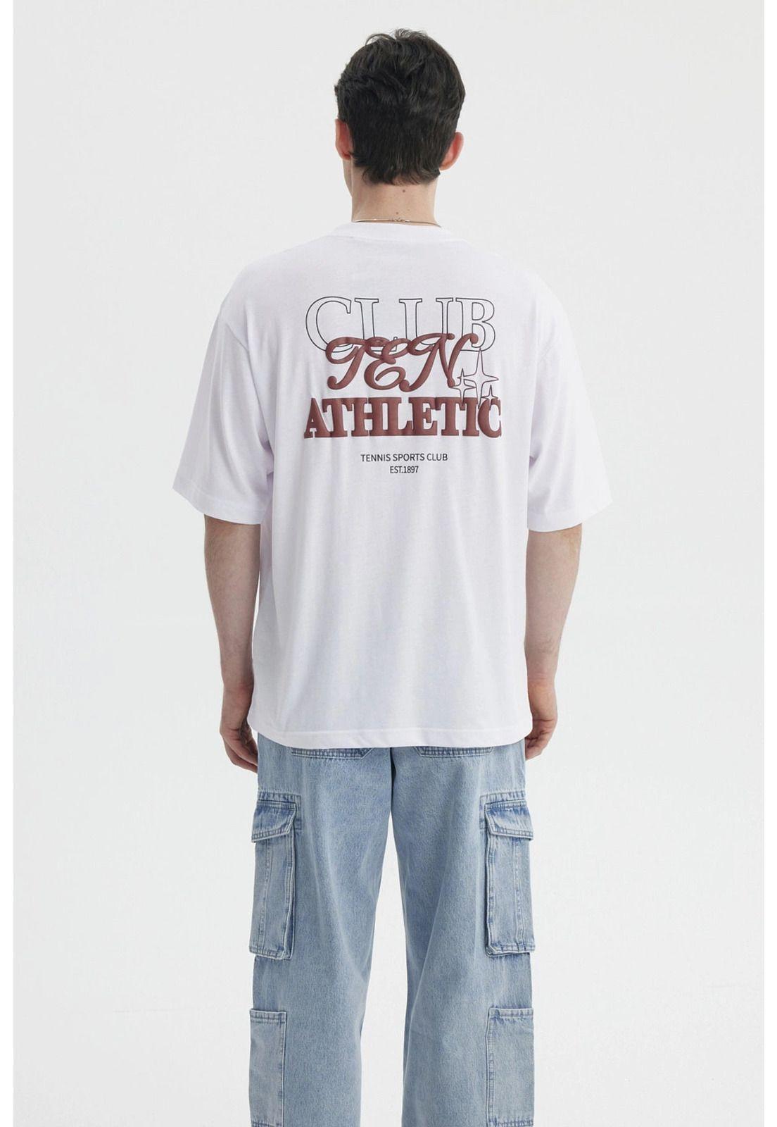 Polera Hombre Print Blanco- ll-1