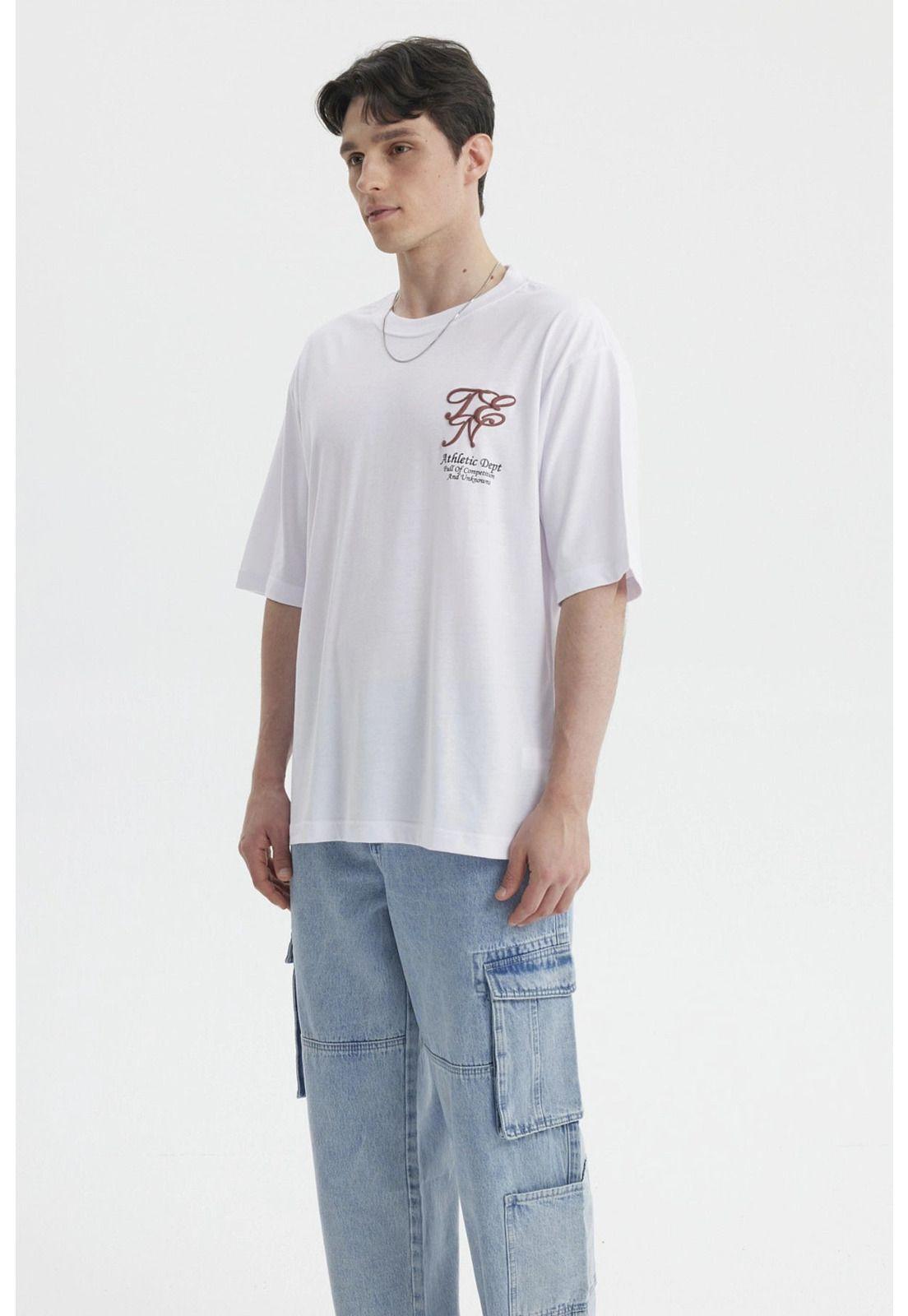 Polera Hombre Print Blanco- ll-2