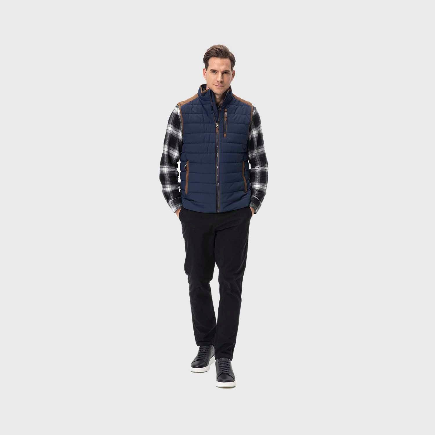 Parka Hombre Con Bolsillos Azul Fashion's Park-3