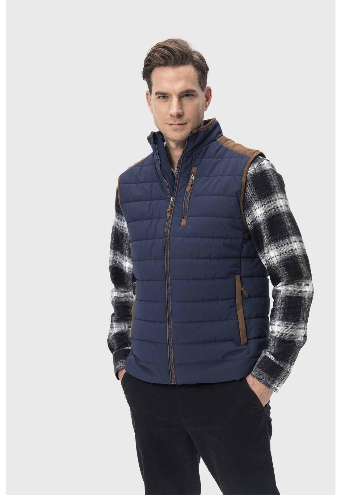 Parka Hombre Con Bolsillos Azul-1