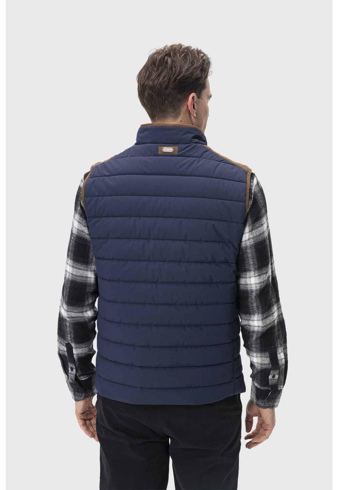 Parka Hombre Con Bolsillos Azul-2