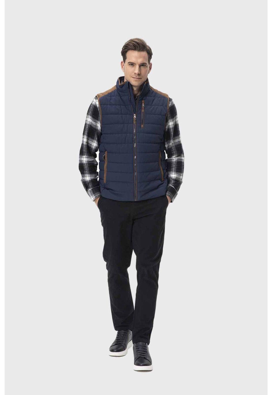 Parka Hombre Con Bolsillos Azul-3