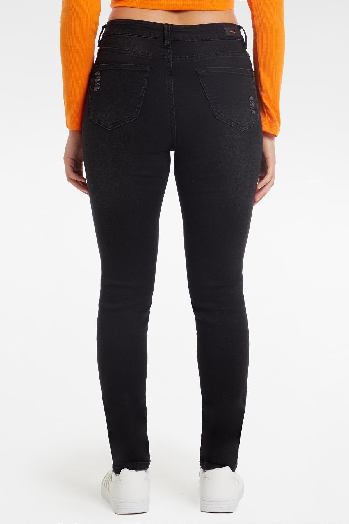 Jeans Mujer Skinny Lia Negro-2