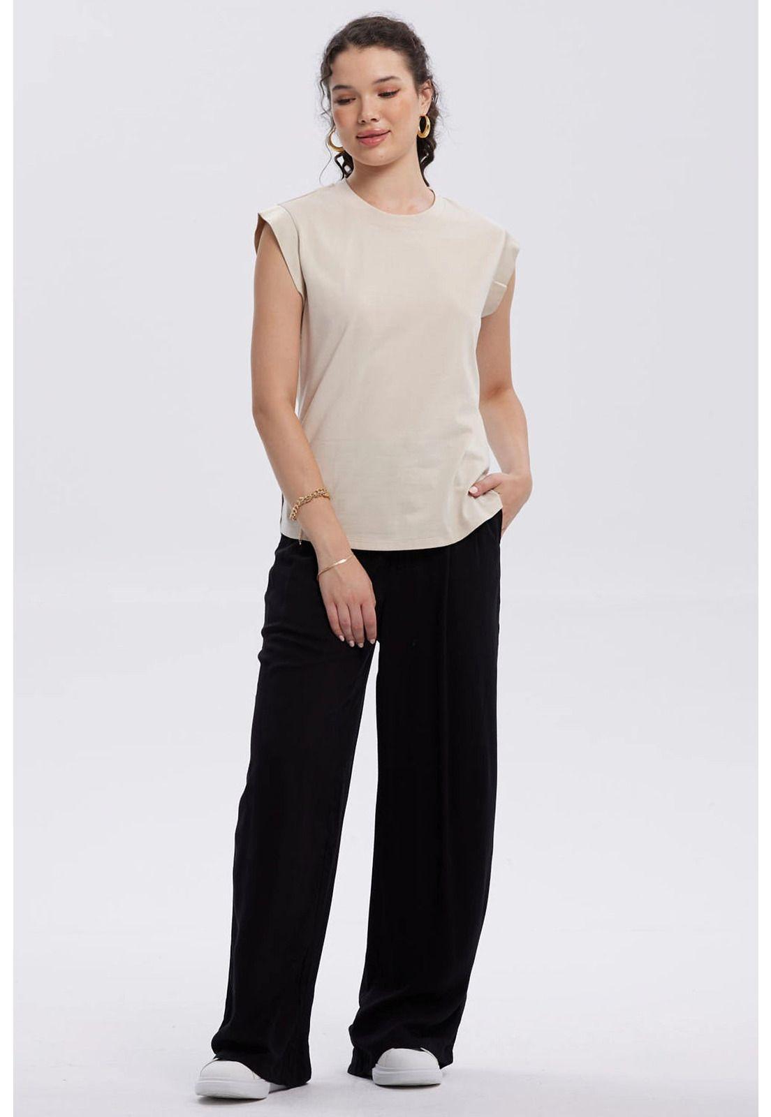 Polera Mujer Satín Arena-3