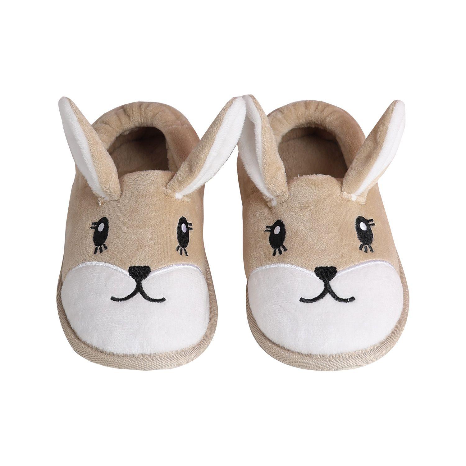 Pantufla Niña Animales Beige-0
