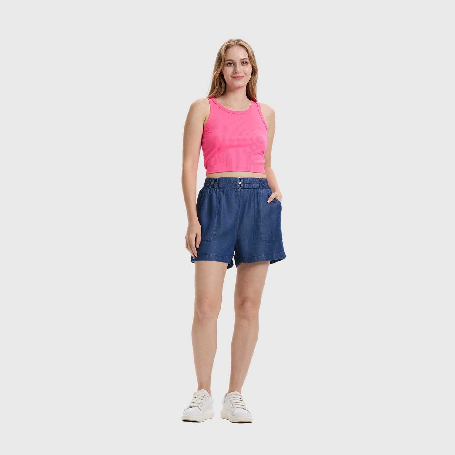 Polera Mujer Sudadera Fucsia Fluor Fashion's Park-3