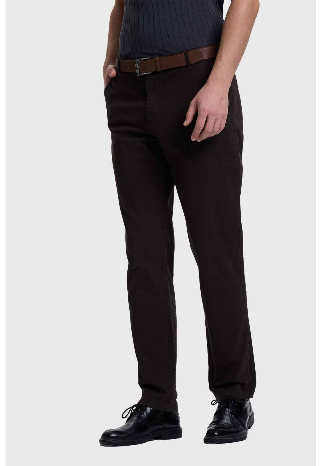 Pantalón Hombre Chino Cinturón Marengo - ll-1
