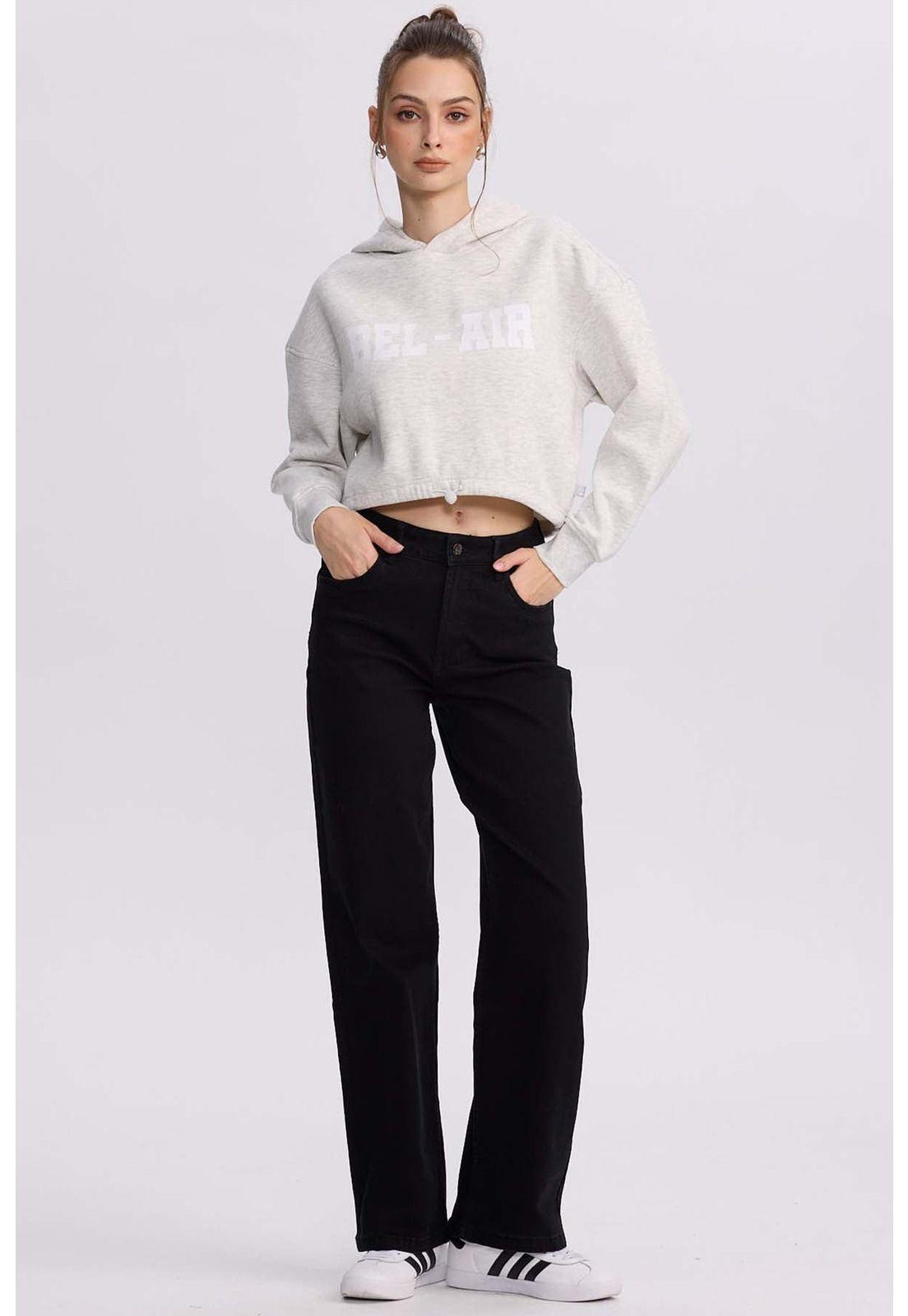 Jeans Mujer Wide Leg Sofía Negro - ll-3