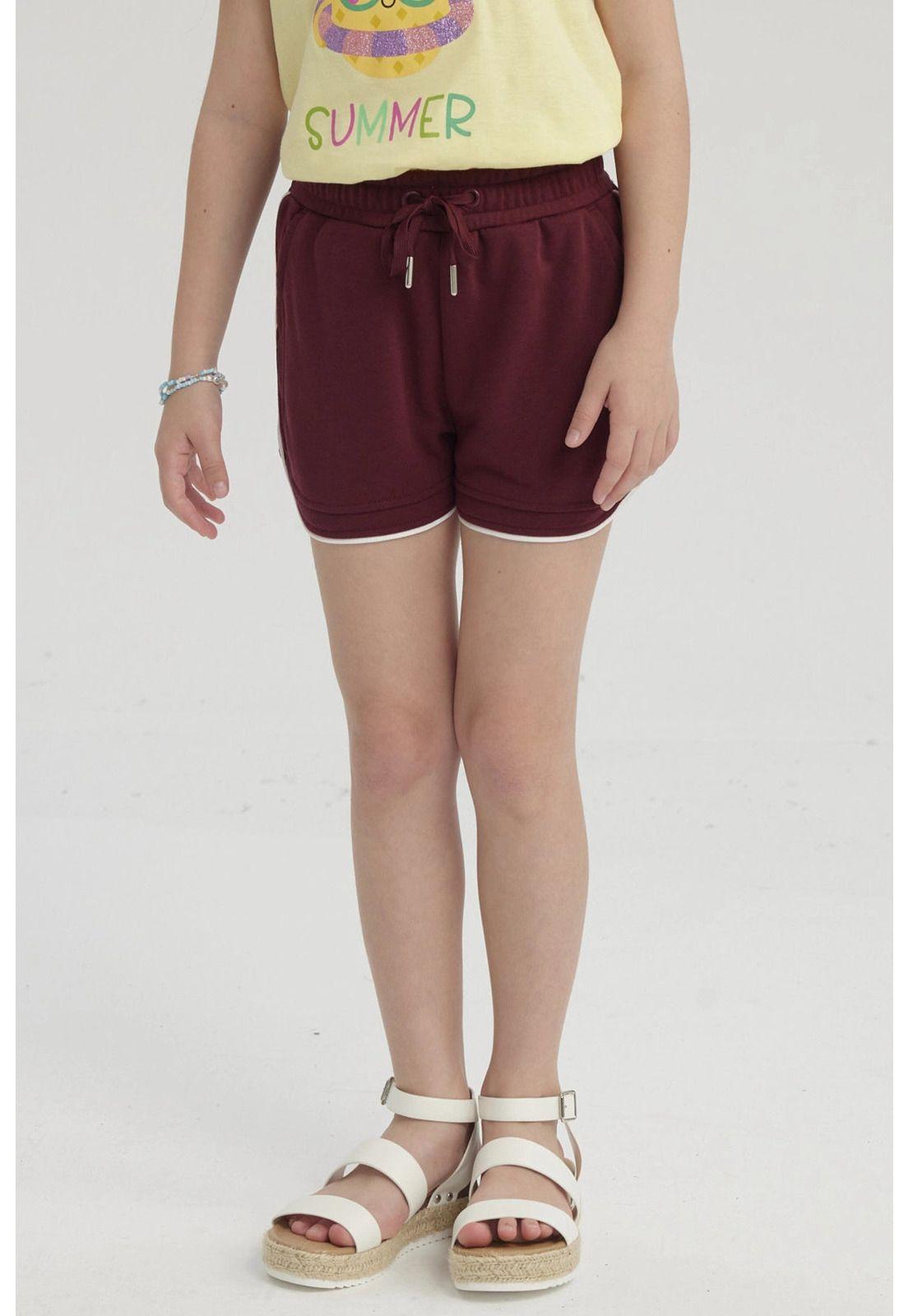 Short Niña Con Cordón Rojo-1