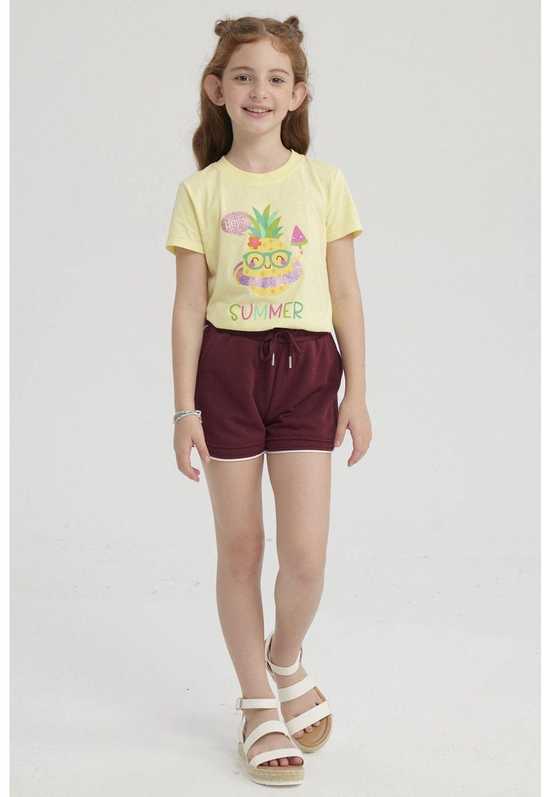 Short Niña Con Cordón Rojo-3