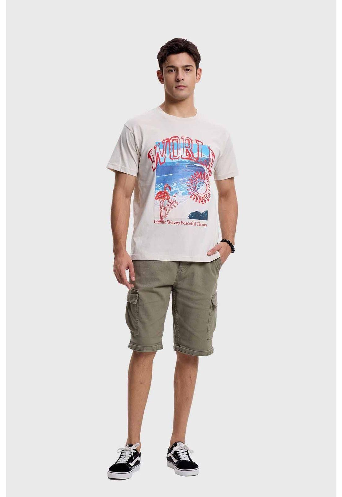Polera Hombre Beige - lV-3