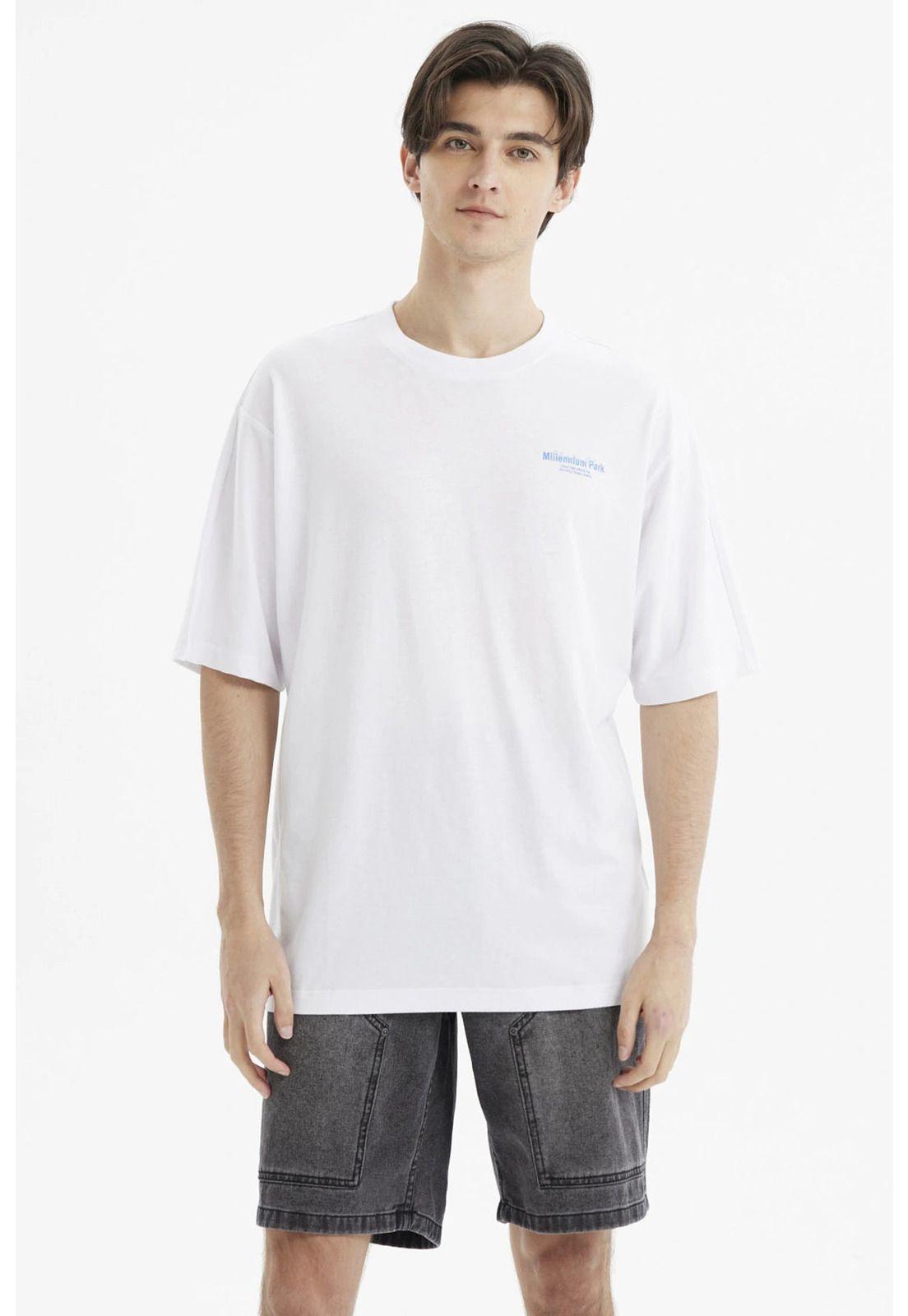 Polera Hombre Slim Blanco- lV-0