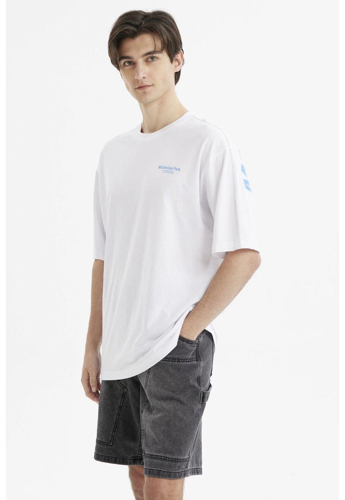 Polera Hombre Slim Blanco- lV-2