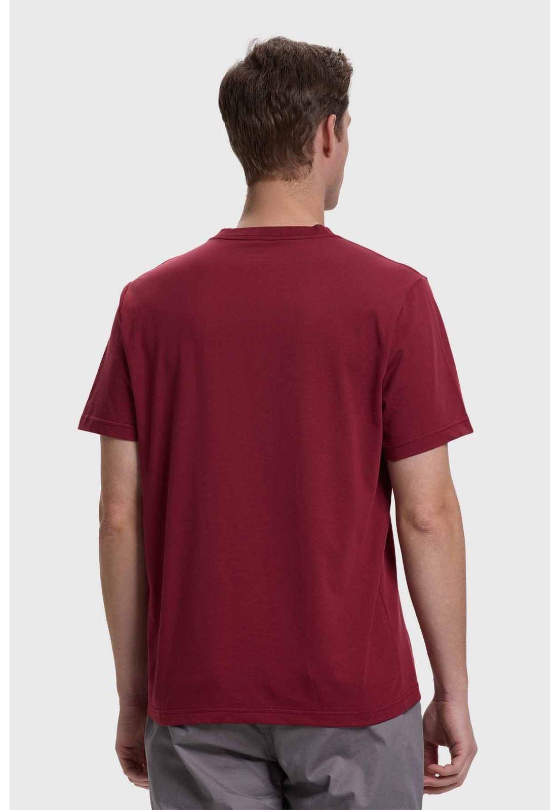 Polera Hombre Casual Básica Burdeo-2