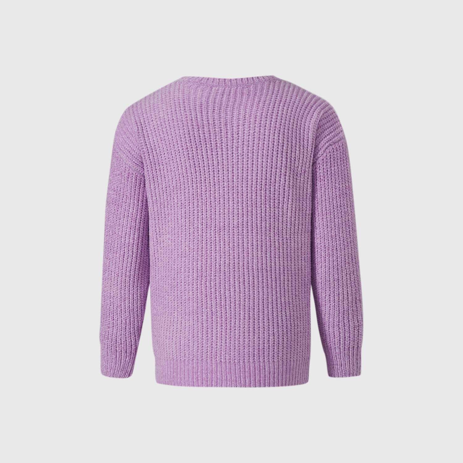 Sweater Niña Chenille Lila Fashion's Park-1