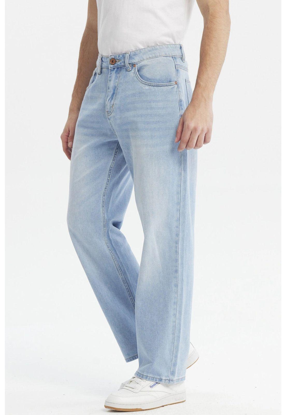 Jeans Hombre 643 Calce Recto Azul Claro-1