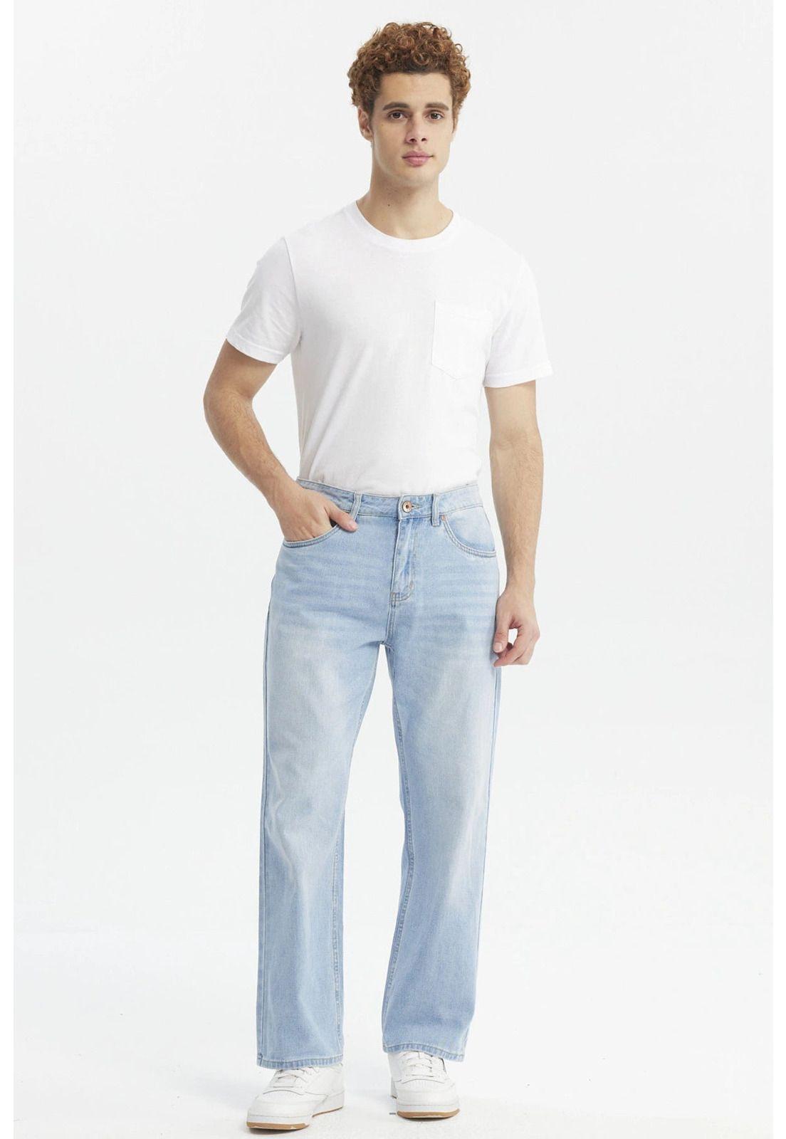 Jeans Hombre 643 Calce Recto Azul Claro-3