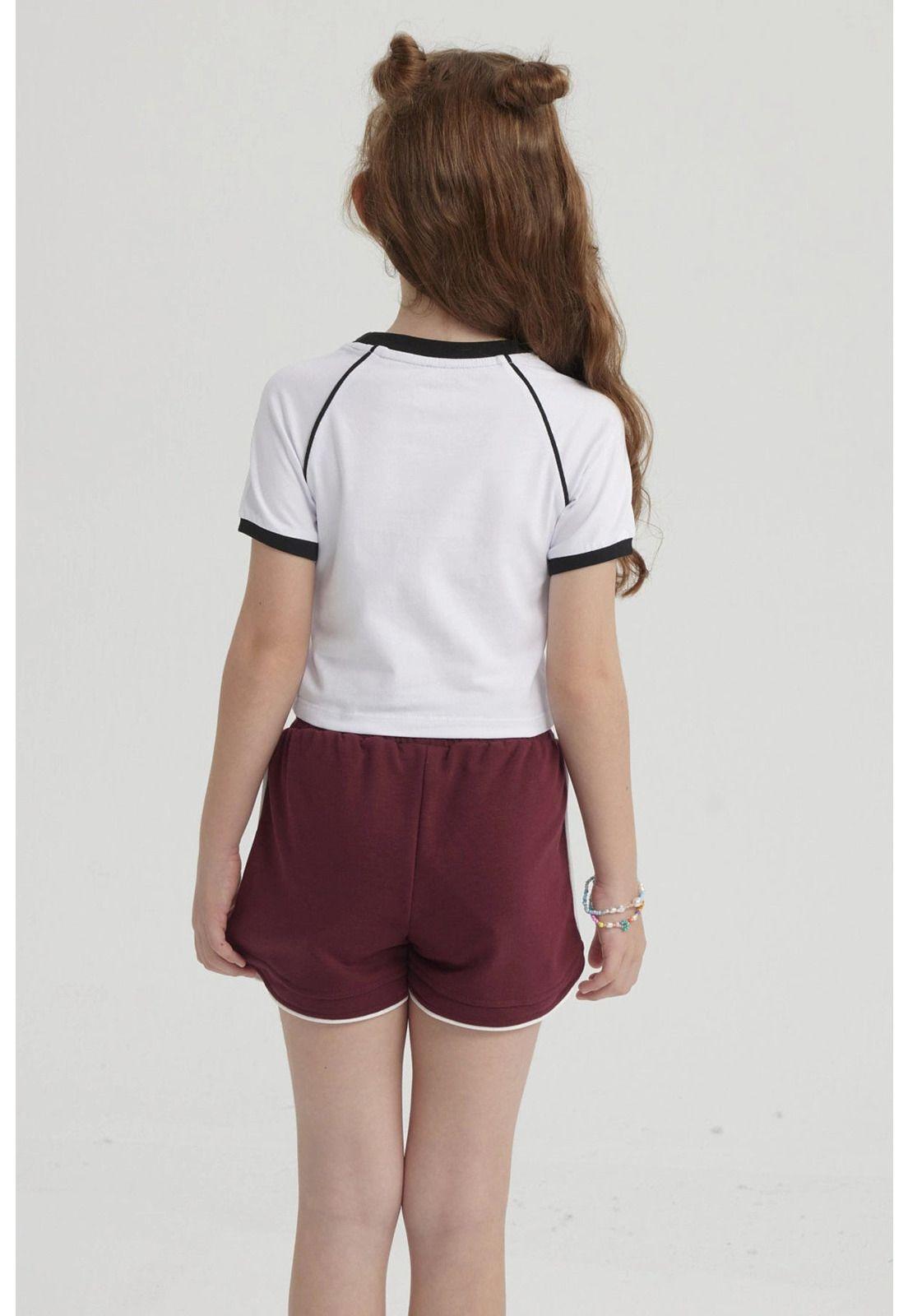 Polera Niña Rib Contraste Blanco-2