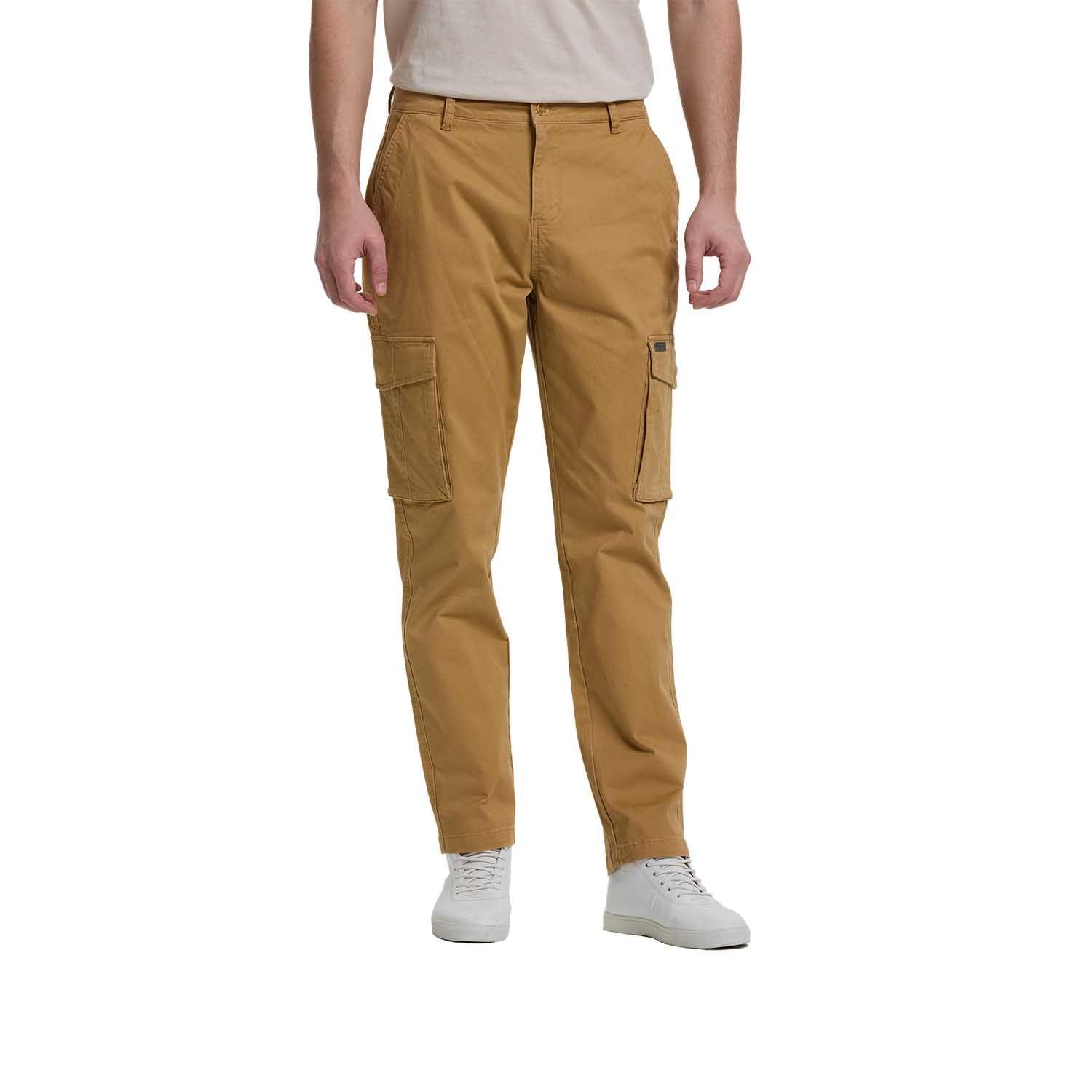 Pantalón Hombre Cargo Slim Fit Camel Fashion's Park-0