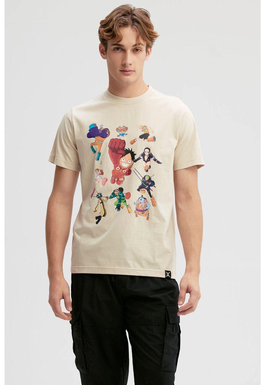 Polera Hombre One Piece Beige-0