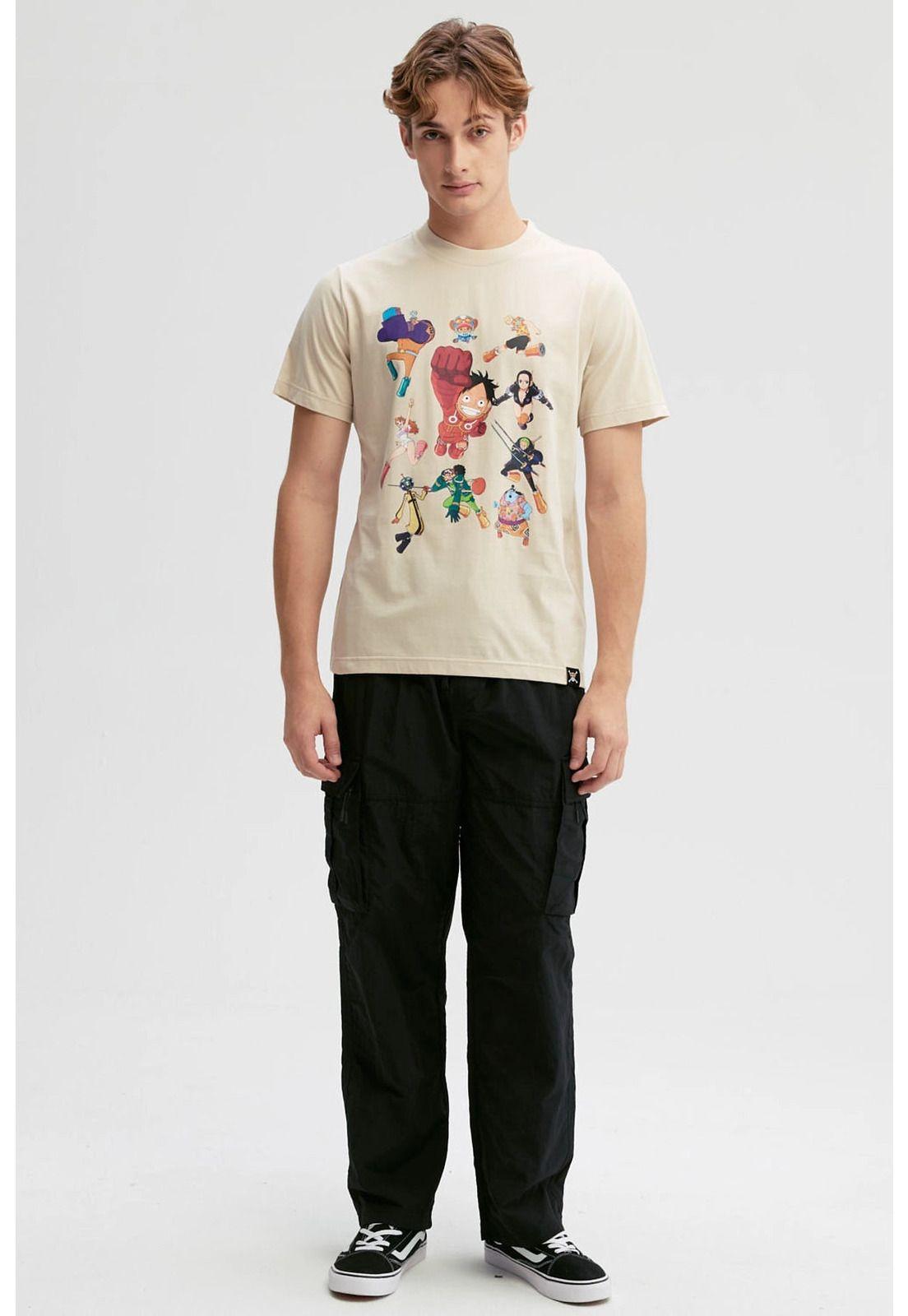 Polera Hombre One Piece Beige-3