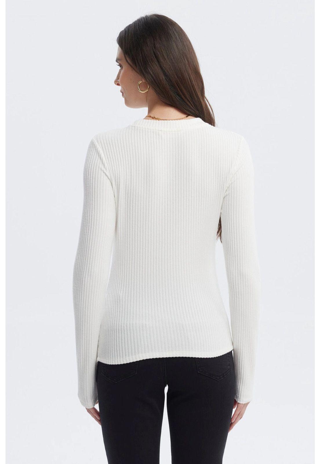 Polera Mujer Ajustado Crudo - lV-2