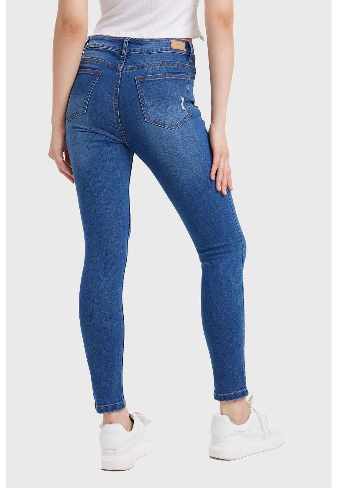 Jeans Mujer Skinny Lia Azul - lll-2