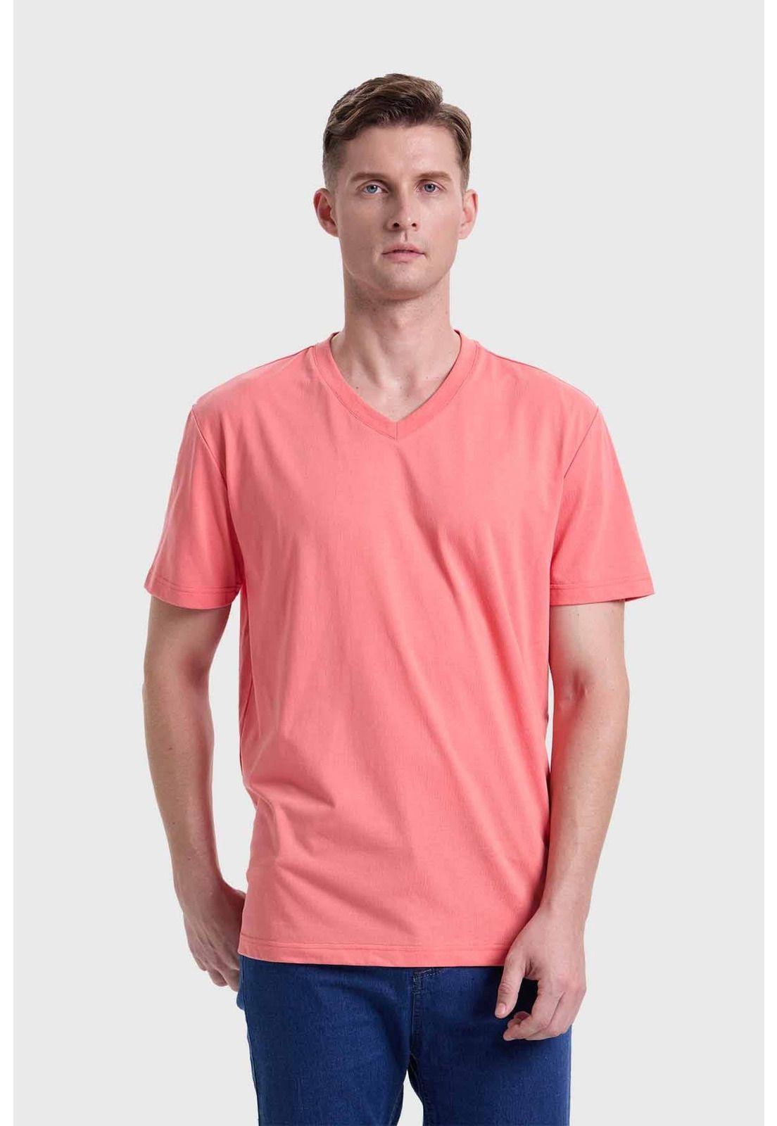 Polera Hombre Básica Rosado - ll-0