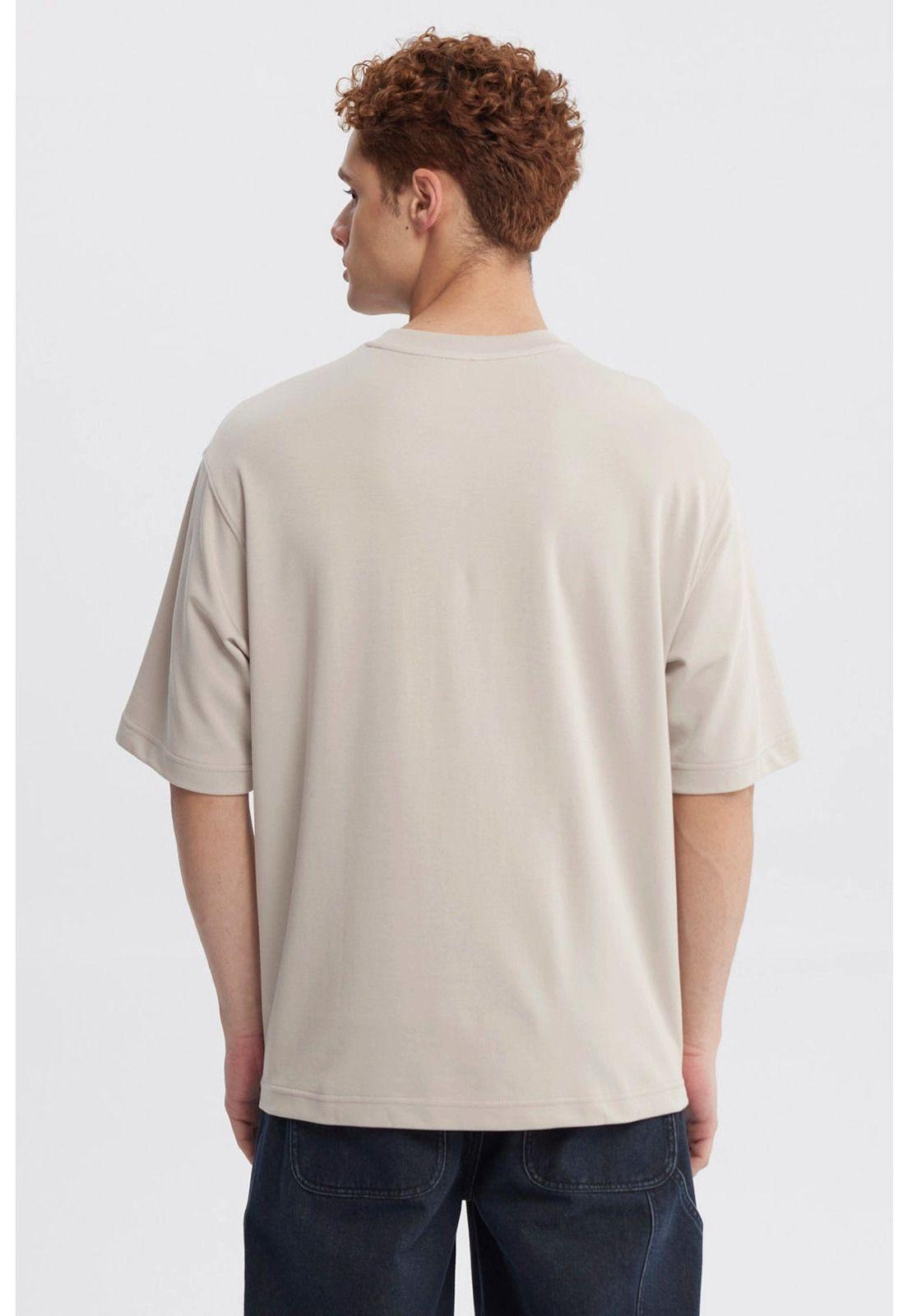 Polera Hombre Loose Fit Beige Oscuro-2