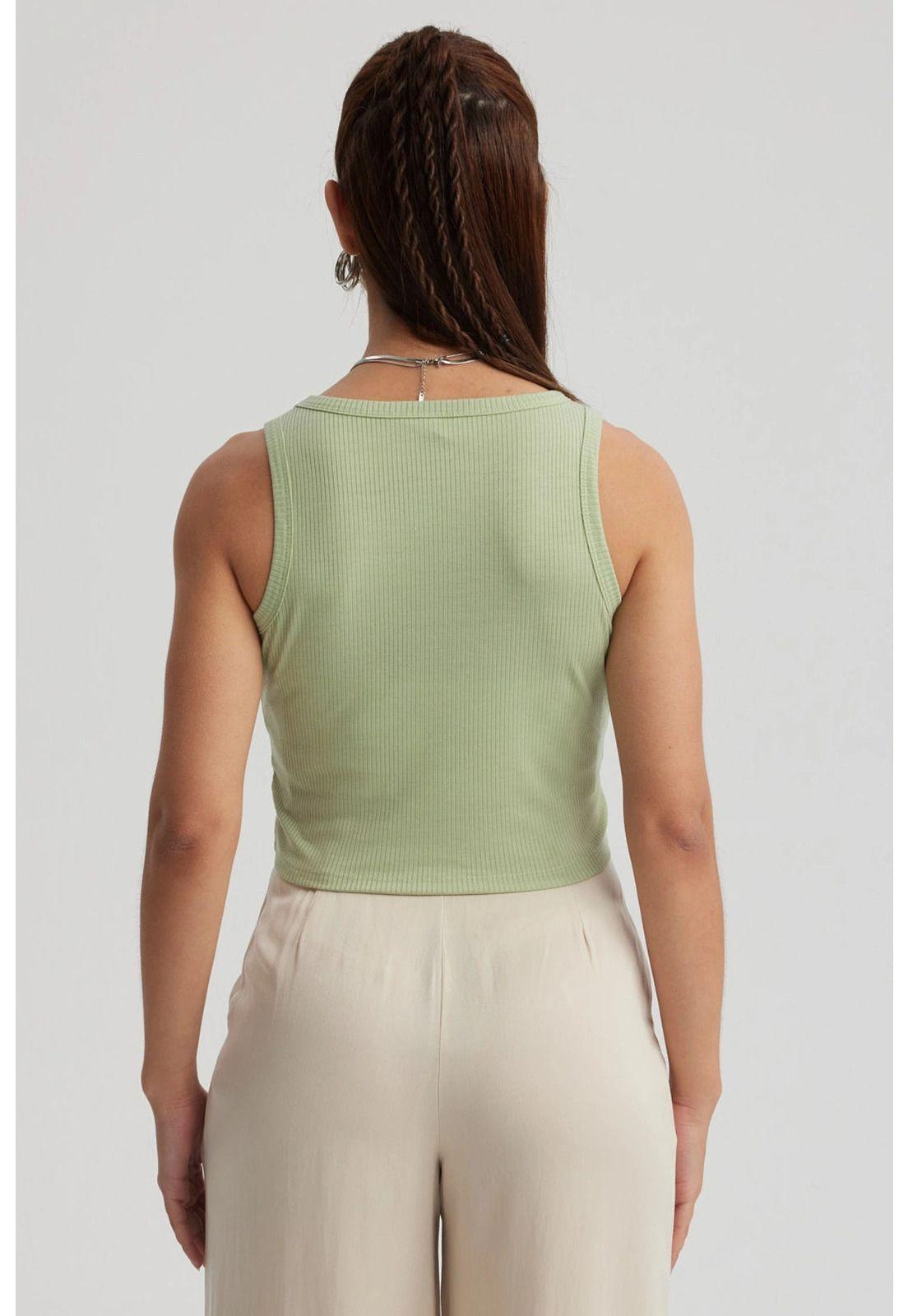 Polera Mujer Sudadera Verde Claro-2