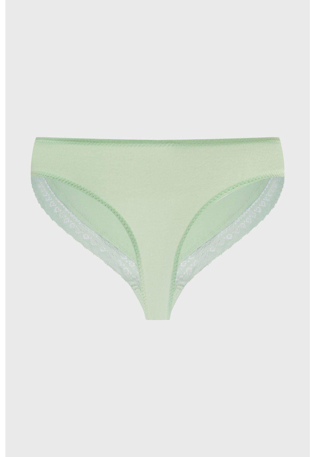 Calzón Mujer Colaless Liso Detalle Menta-0
