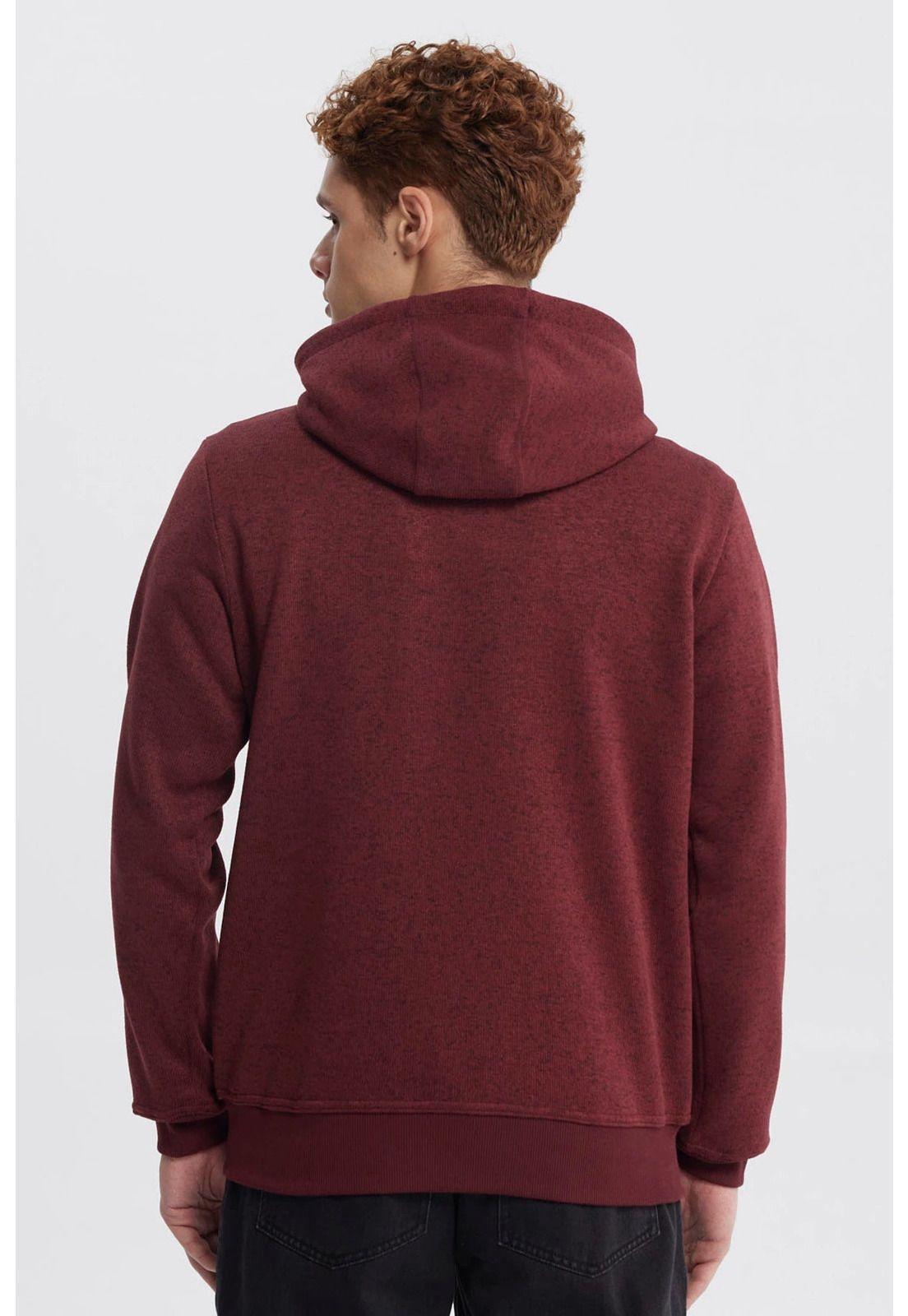 Polar Hombre Hoodie Burdeo-2