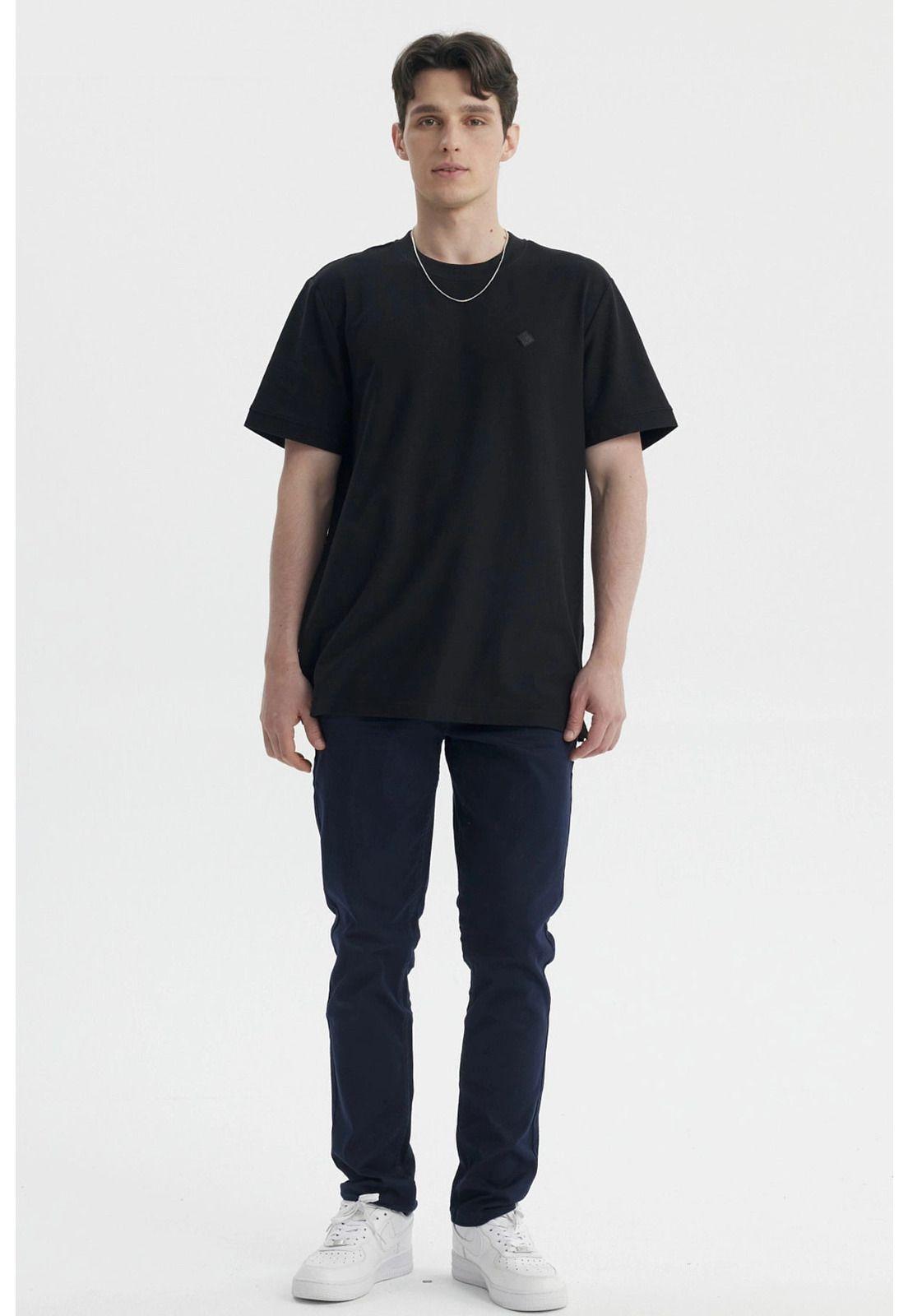 Jeans Hombre Slim Color Azul Marino - ll-3