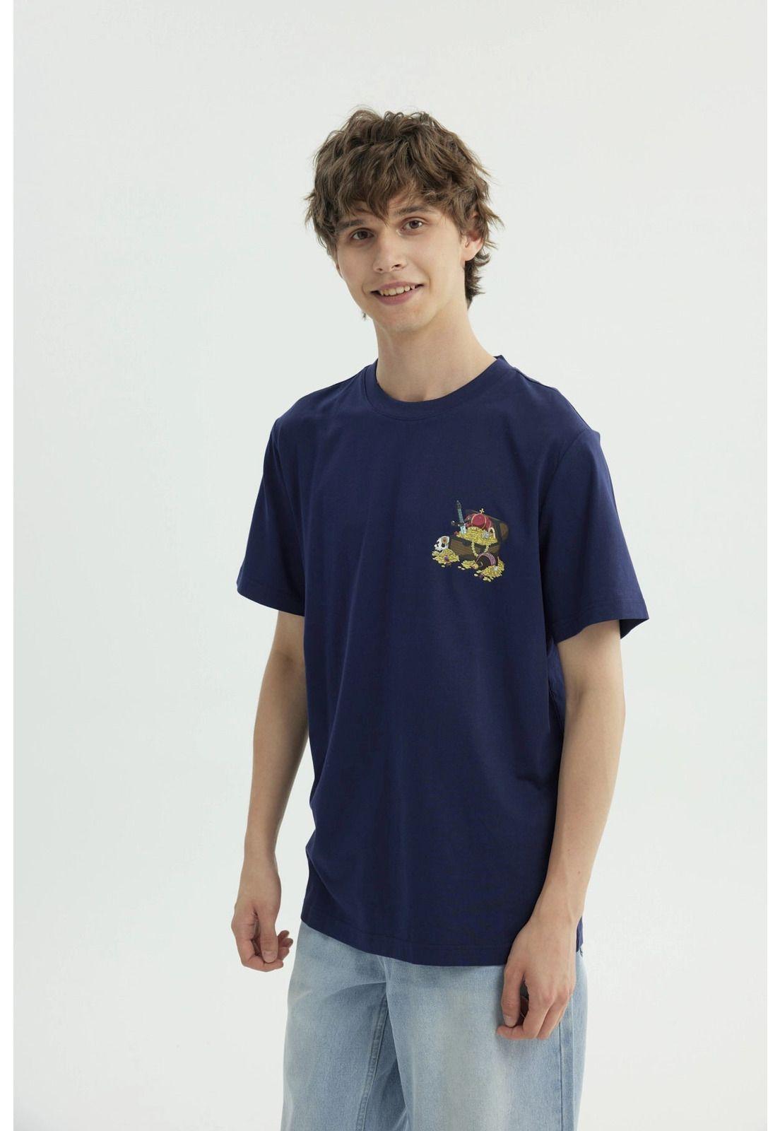 Polera Hombre One Piece Azul Marino - ll-3