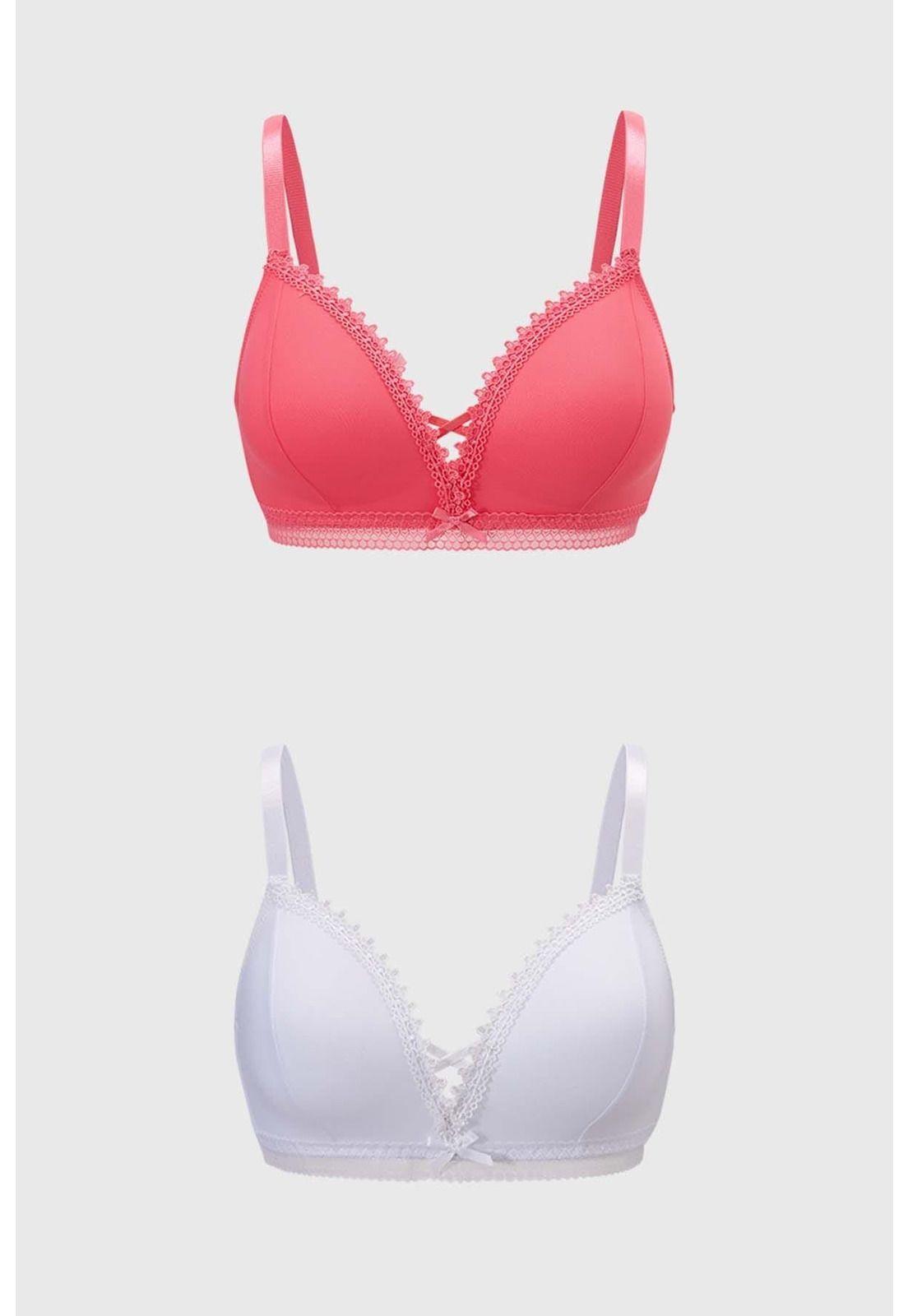 Sostén Mujer Bipack Detalle Bordado Rosa-0
