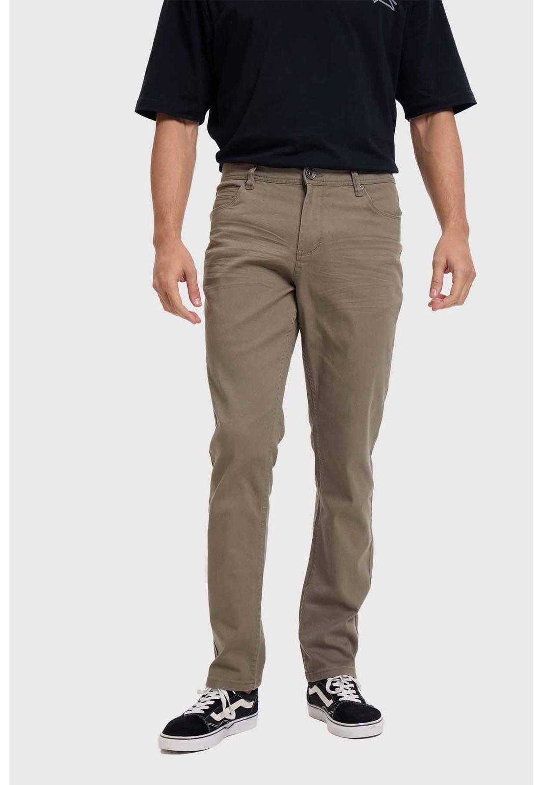 Jeans Hombre Jogger Cargo Café-0