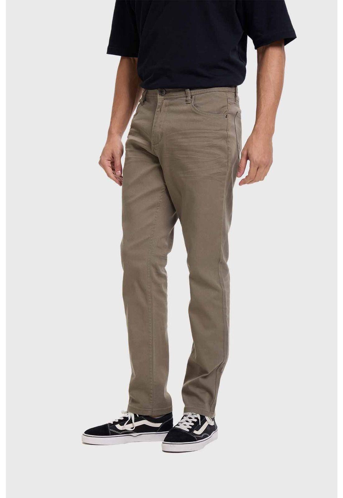 Jeans Hombre Jogger Cargo Café-1