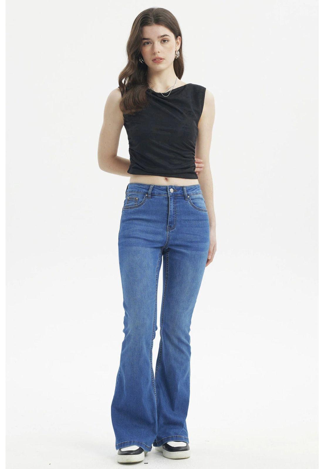 Polera Mujer Textura Negro - V-3