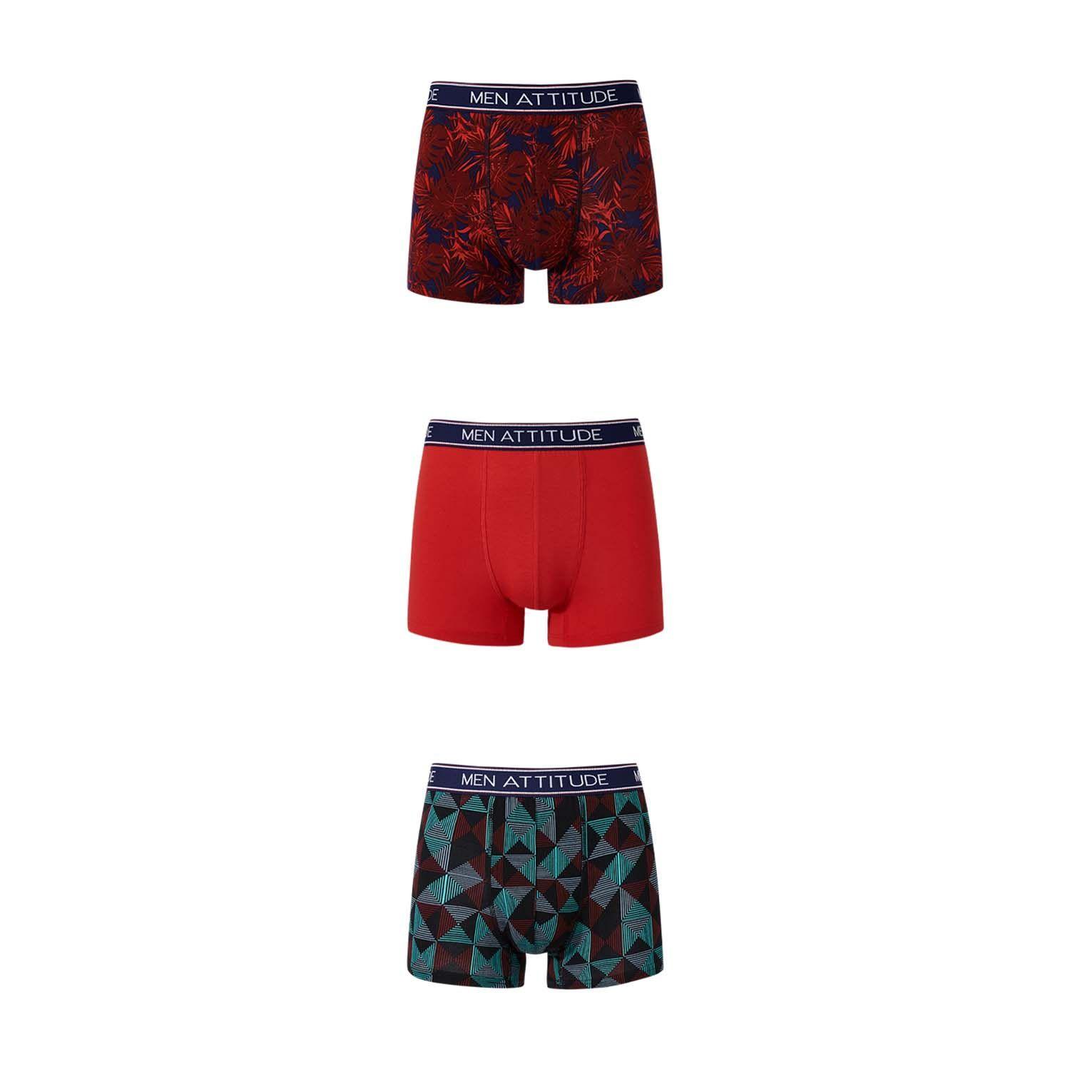 Boxer Hombre Underwear Rojo Iii Fashions Park-0