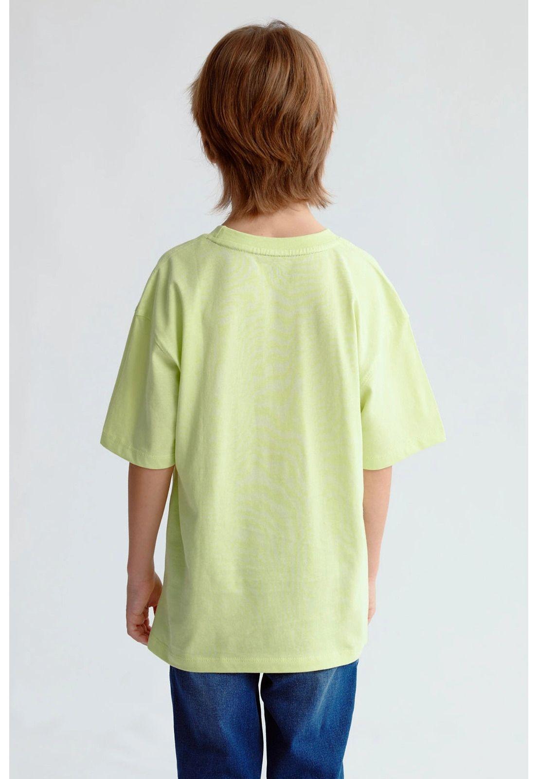 Polera Niño Print 3D Verde - ll-2