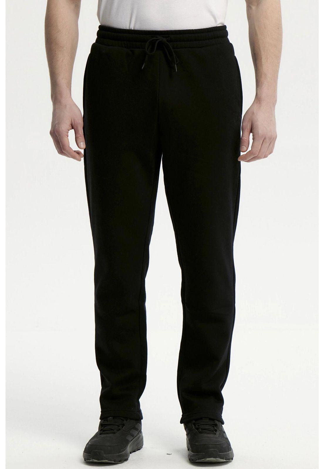 Pantalón Buzo Hombre Calce Recto Negro - Vlll-0